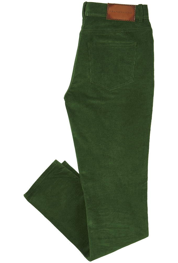 Corduroy trousers, green - shop online at bei FRANKEN & Cie.