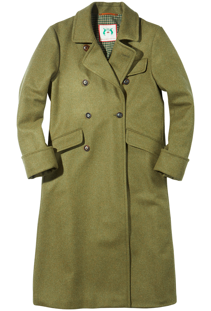 Fieldcoat wool, olive - shop online at bei FRANKEN & Cie.