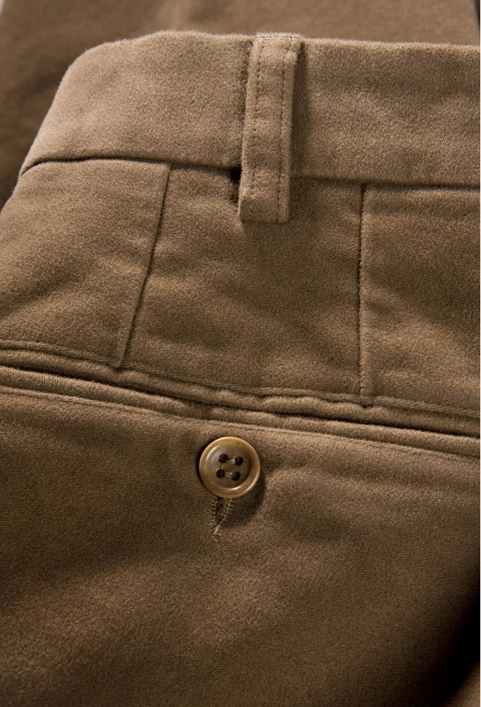 Heavy moleskin trousers, hazelnut - shop online at bei