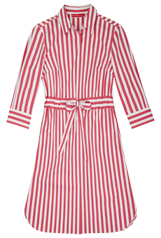 Dress big stripes