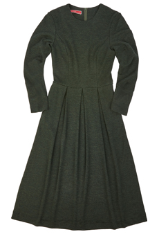 Dress Wooljersey, green