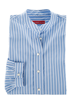 Bluse Stehkragen, Streifen