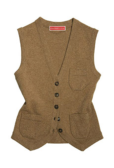 Gilet lambswool, beige