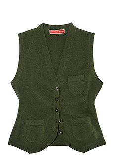 Vest Lambswool, green