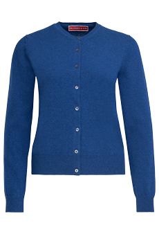 Cardigan Lambswool, Royal Blue