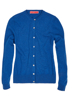 Cardigan Lambswool, Royal Blue