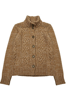 Strickjacke Zopfmuster