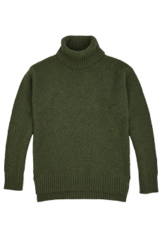 Sweater moss stitch, green