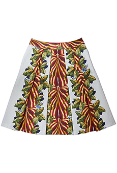 Skirt bows and leaves, red