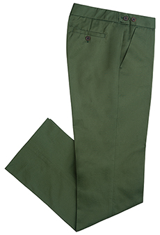 Hose Baumwoll Twill, grn