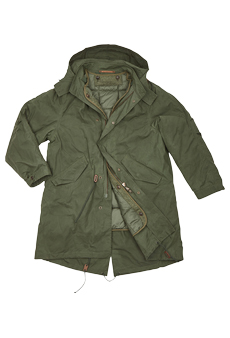 Parka waxcotton, green