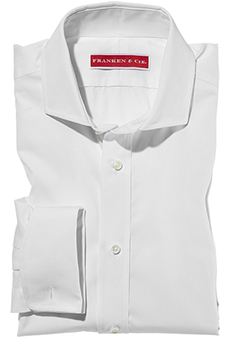 Shirt french cuff, white