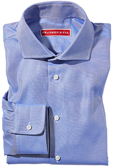 Shirt pinpoint, blue