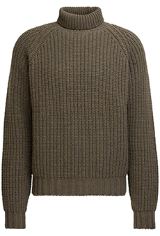 Rollneck Sweater 'Rib Pattern'