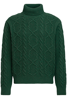 Rollneck Sweater aran, green