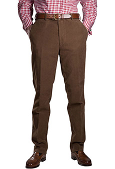 Heavy moleskin trousers, hazelnut