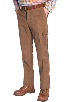 Field trousers moleskin, brown