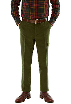 Field trousers moleskin, olive