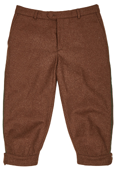 Kniebundhose Loden, Paspel