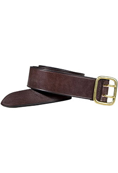 Leather belt Sam Browne
