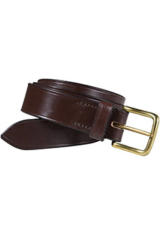 Leather belt, oxblood