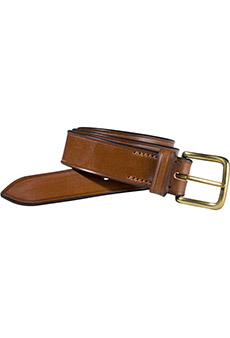 Leather belt, cognac