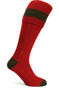 Gunsocks long, red