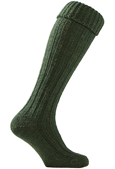 Field Socks long, green