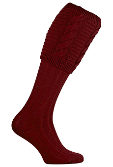 Gunsocks burgundy, cable