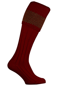 Gunsocks, olive/burgundy