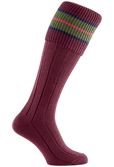 Gunsocks Streifen bordeaux