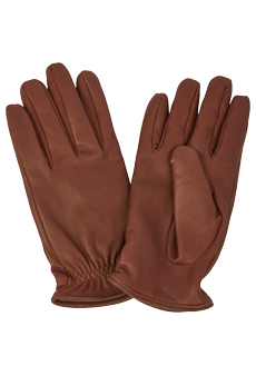 Gloves deer, brown