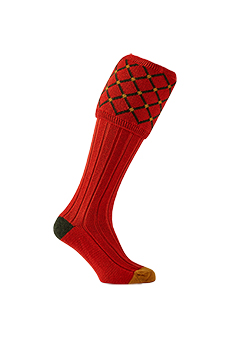 Gunsocks Gitter-Karo, orange