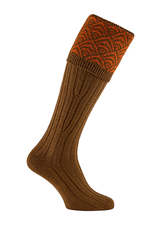 Gunsocks Zapfenmuster, braun