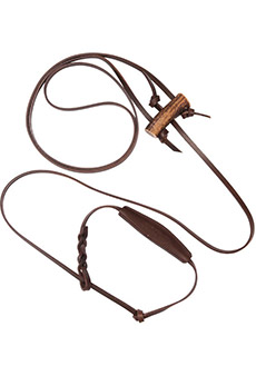 Dog leash leather, staghorn