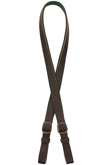 Gun sling leather, dark brown