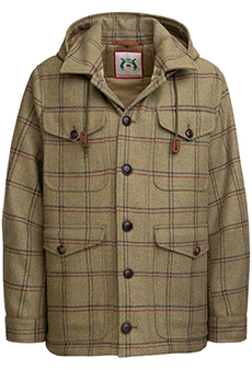 Fieldjacket Tweed Kapuze