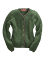 Cardigan Lambswool, green