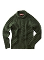 Pullover Schalkragen, grün
