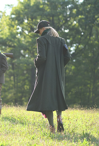 Loden coat Hubertine, green