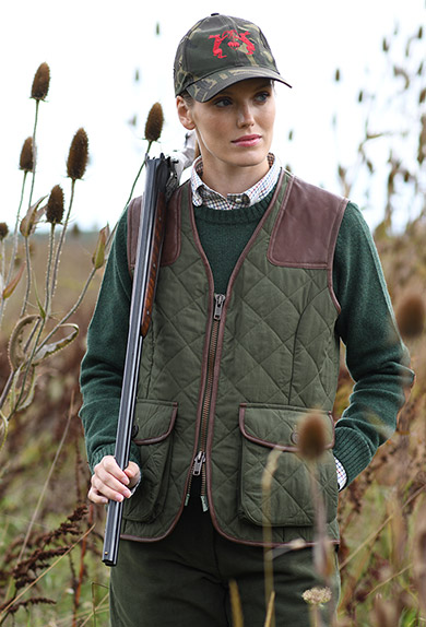 Jagdweste Waxcotton
