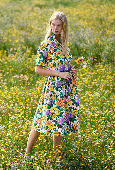 Kleid Hortensien + Rosen