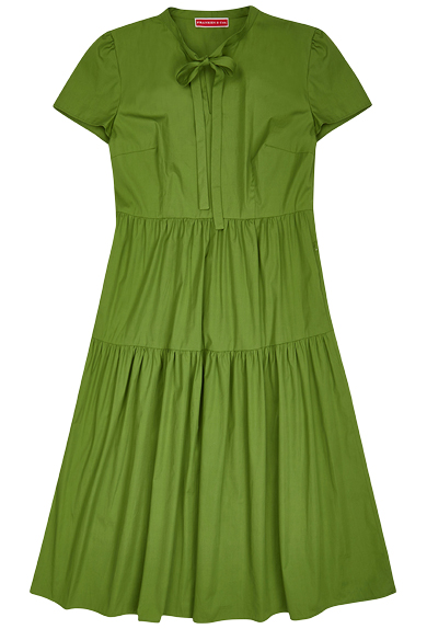 Kleid mit Schleife grün