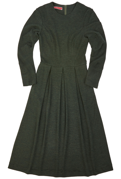 Dress Wooljersey, green