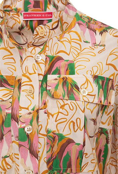 Kleid Lwen + Bltter