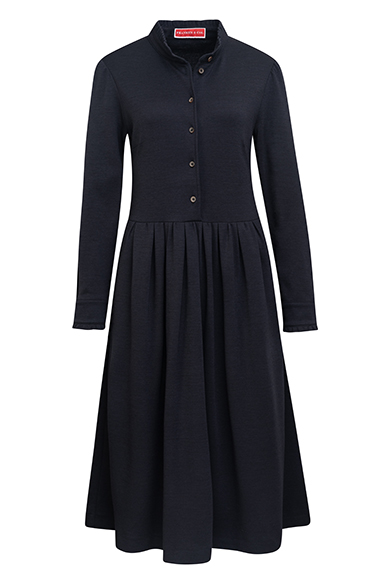 Kleid Wolljersey, navy