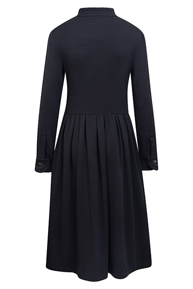 Kleid Wolljersey, navy
