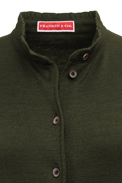 Kleid Wolljersey, oliv