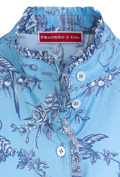 Kleid Toile de Jouy, blau