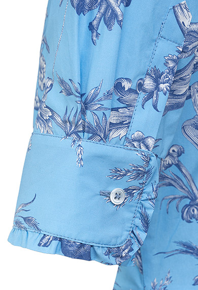 Kleid Toile de Jouy, blau